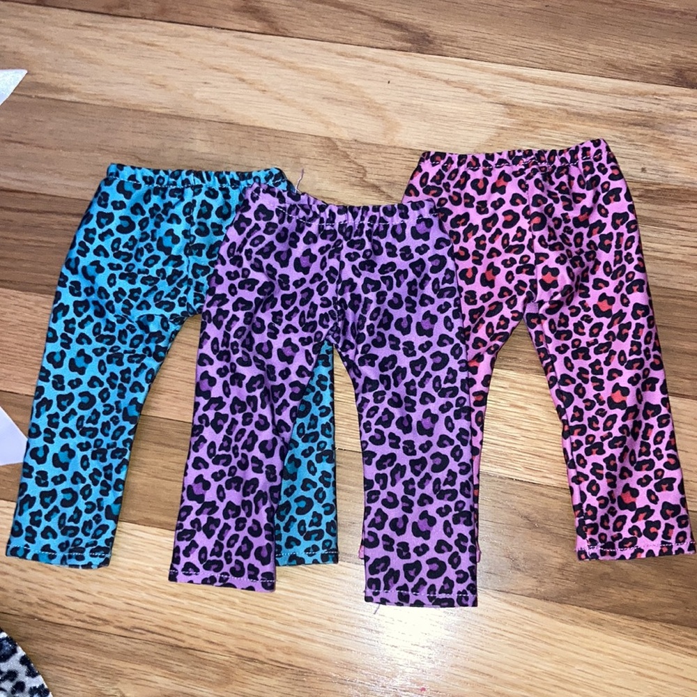 2/$10 American Girl Doll Leopard Tights